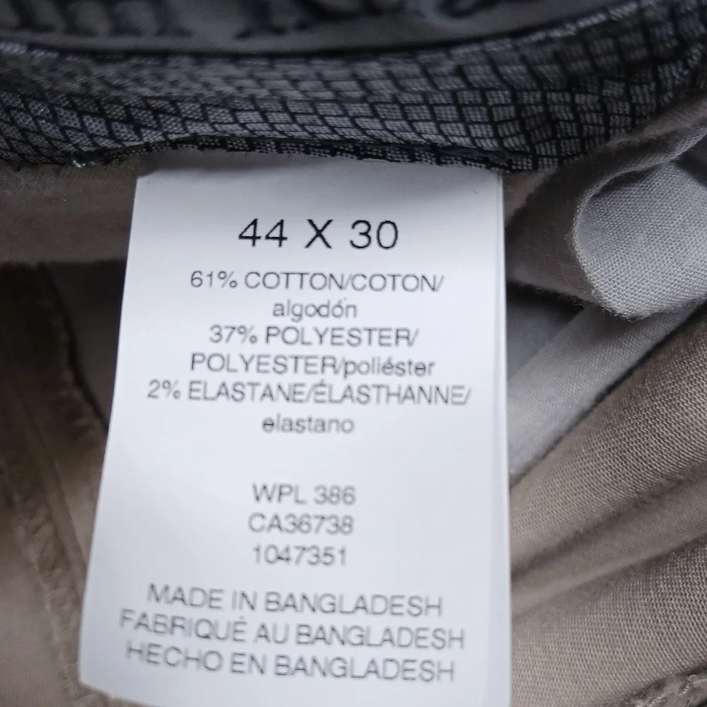 Haggar Chino Pants Mens 44x30‎ Khaki Tan Stretch Casual Dress